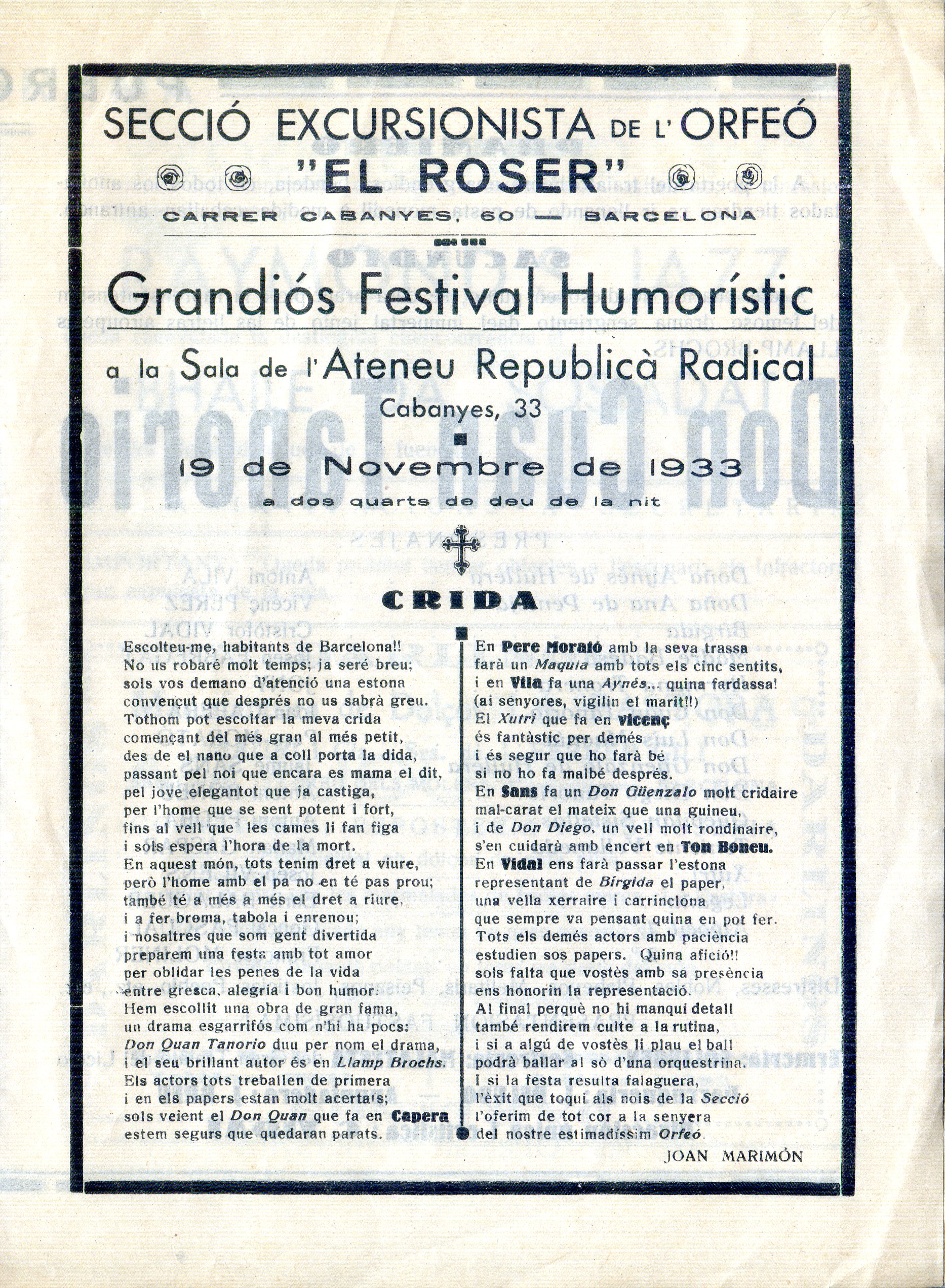 Grandiós festival humorístic - Portada